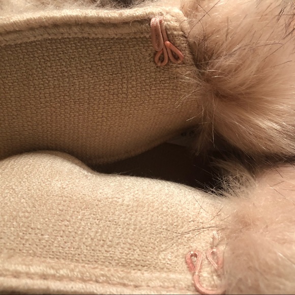 Joseph Ribkoff - Fur Poncho in Champagne - Picture 9 of 10